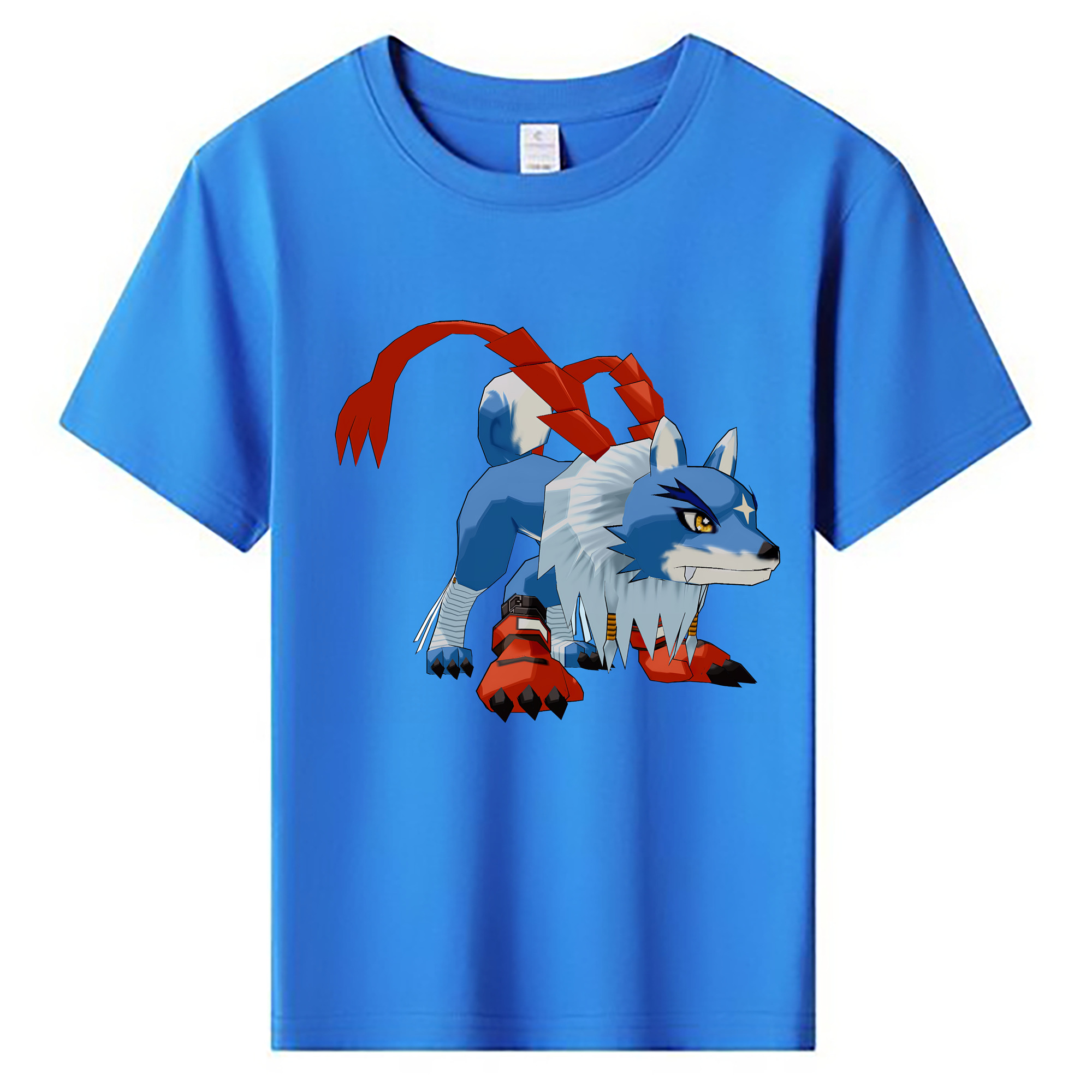 （画像用） Digimon デジタルモンスター/デジモン 綿100％キッズTシャツ（フロントプリント）